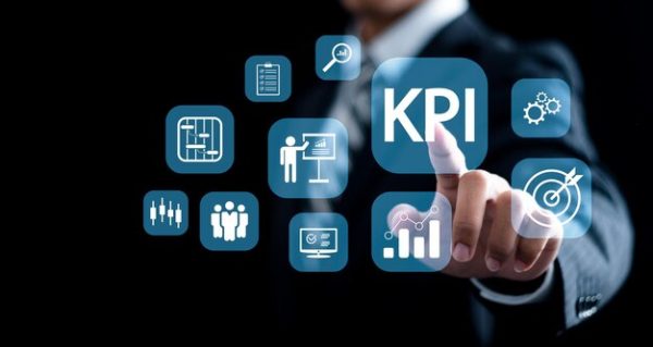 key performance indicator concept businessman touching kpi icons virtual screen measure achievement versus planned target by using business intelligence bi metrics 568137 2950