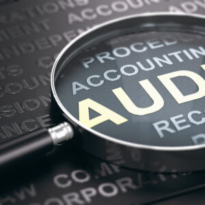 financial auditing concept.