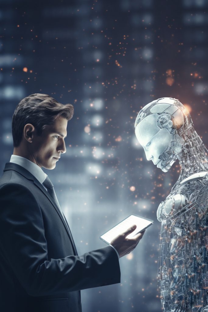 portrait person ai robot