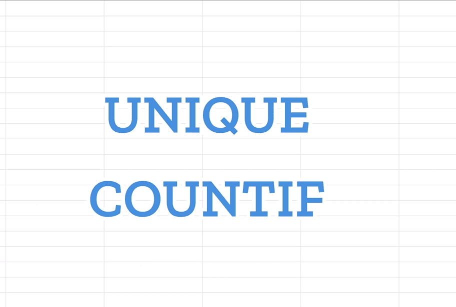 unique & countif